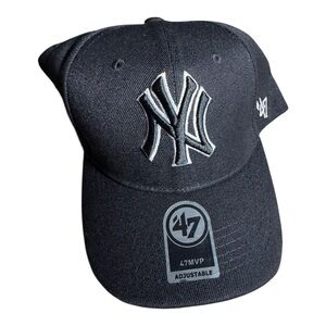 ’47 MVP New York Yankees Adjustable Hat Black OSFA Genuine MLB